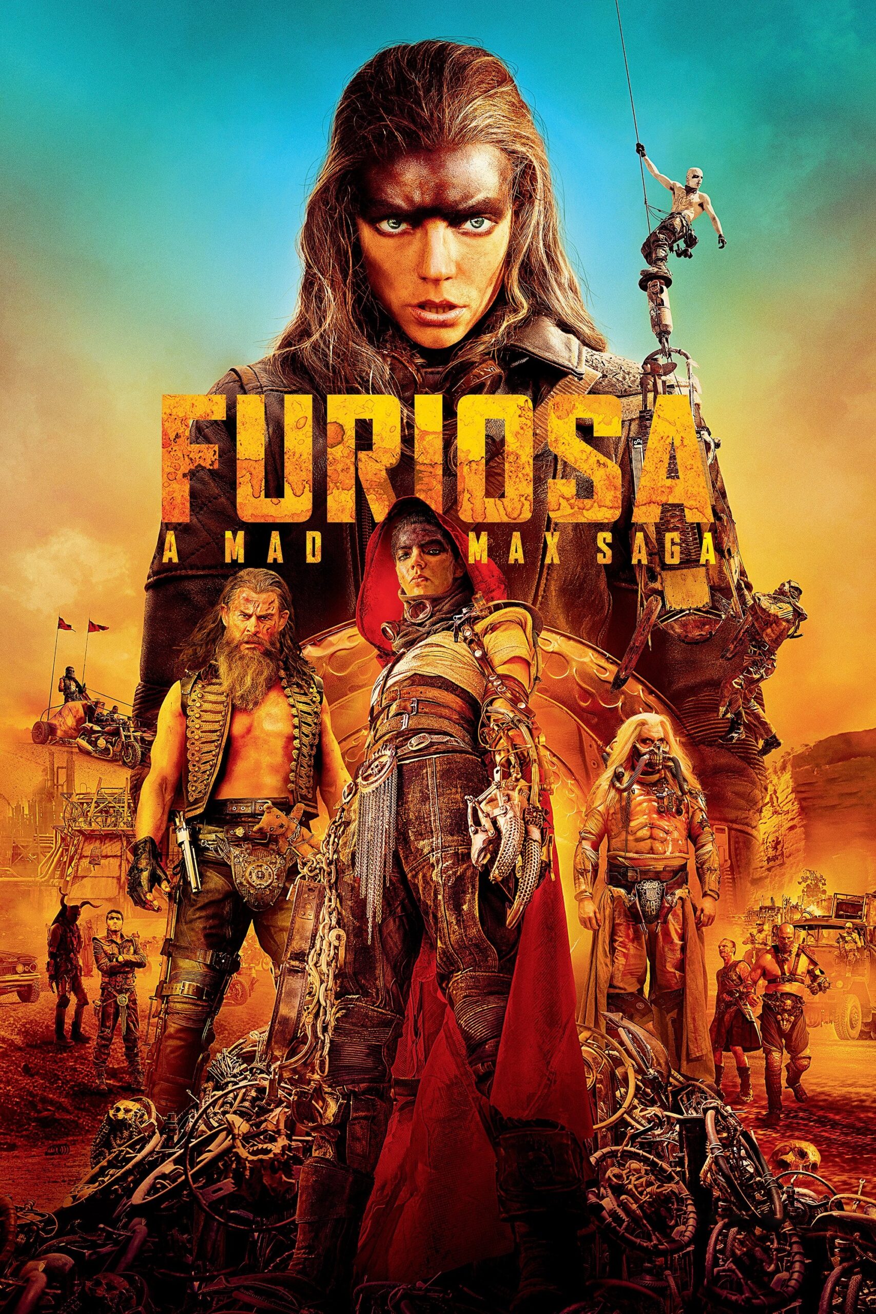 Official poster for the movie Furiosa: A Mad Max Saga (2024).