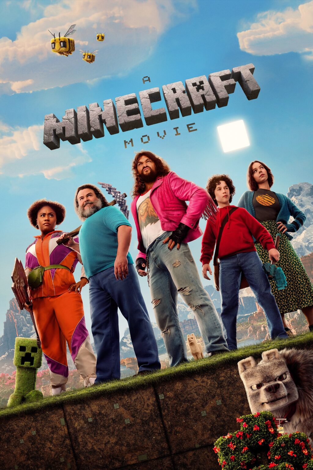 Official poster for the movie A Minecraft Movie (2025).