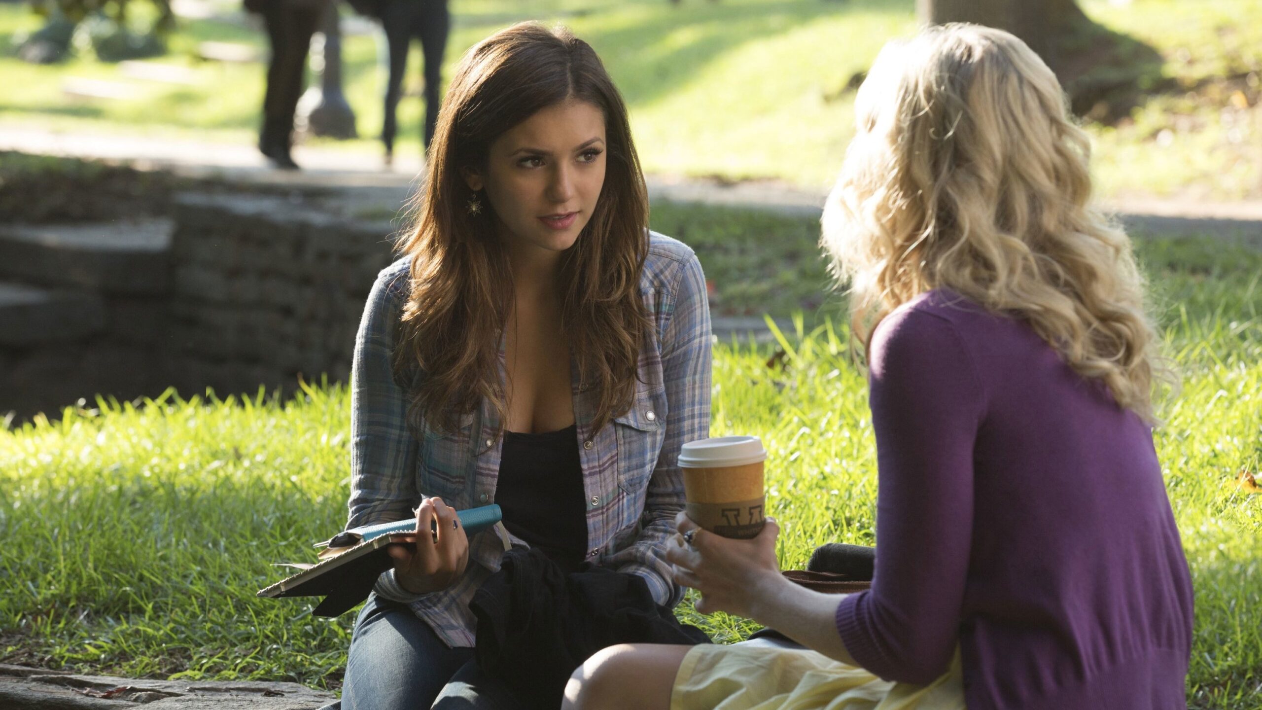 Production still from The Vampire Diaries – S6E7: “Do You Remember the First Time?”.