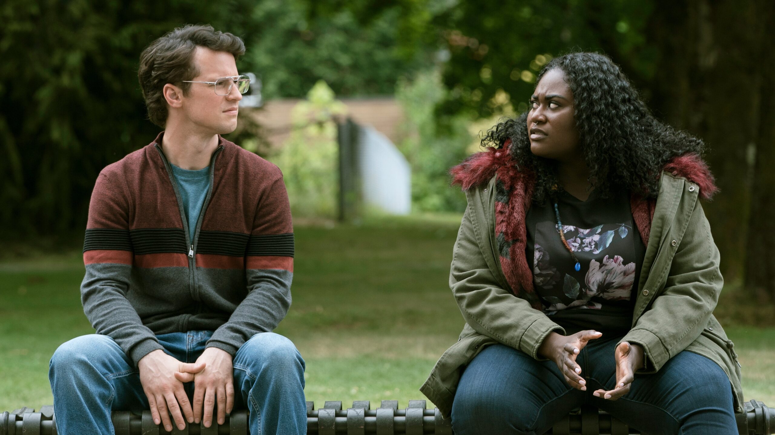 Production still from Peacemaker – S1E4: “The Choad Less Traveled”.