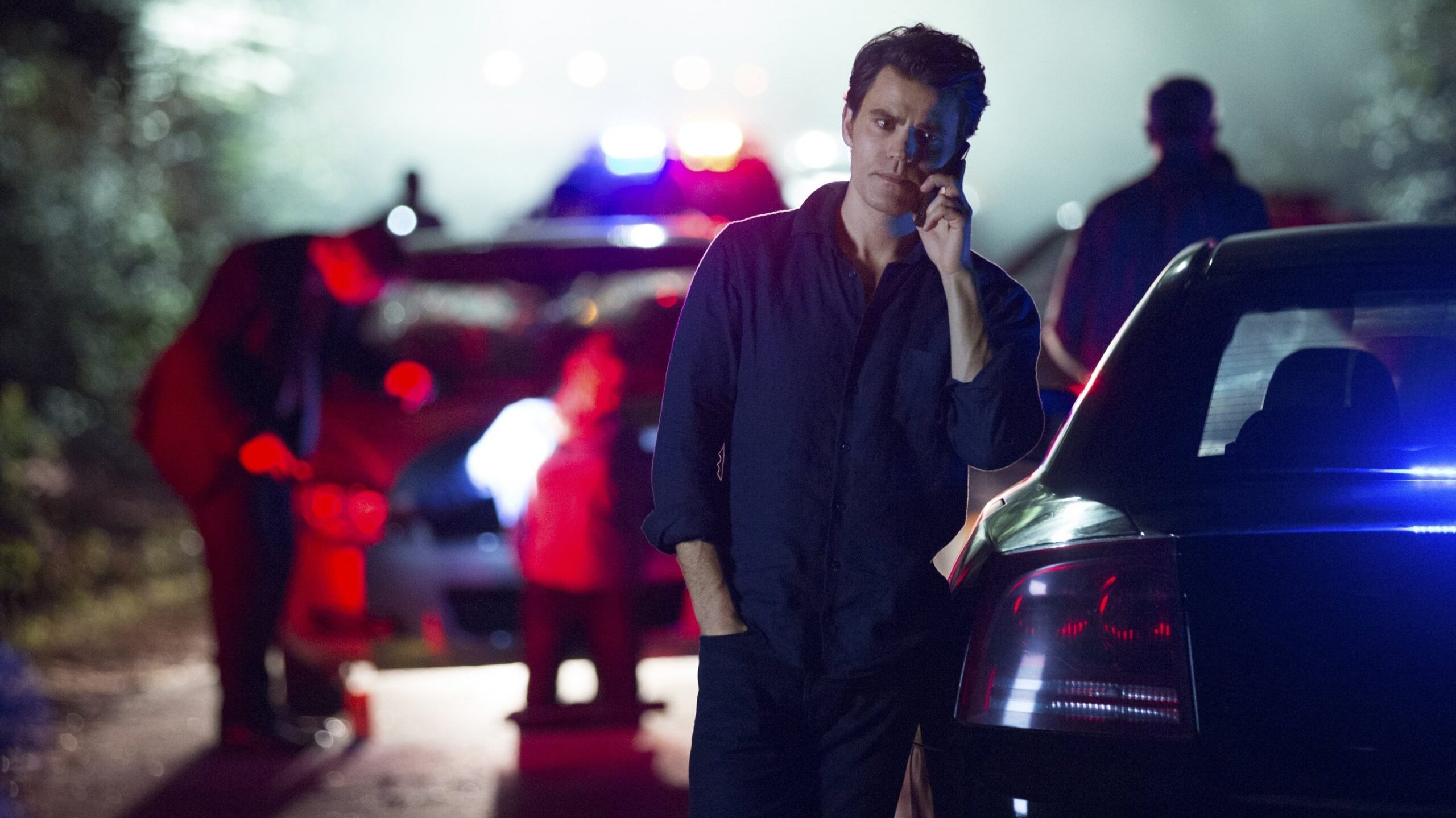 Production still from The Vampire Diaries – S8E1: “Hello, Brother”.