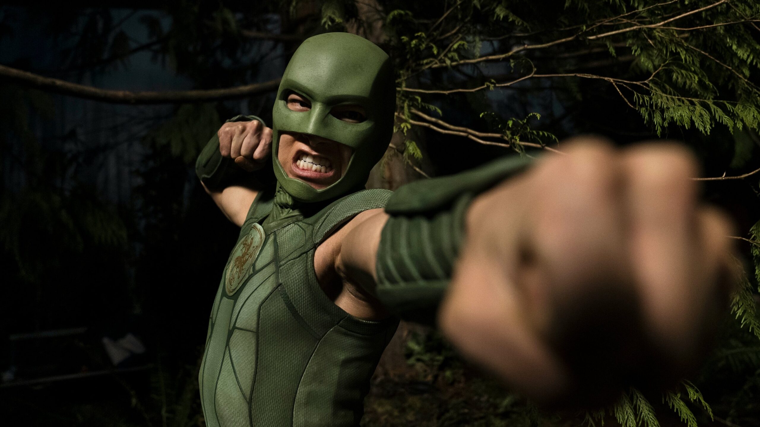 Production still from Peacemaker – S1E3: “Better Goff Dead”.