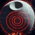 Death Star with a red ring of light, symbolizing the Xbox Red Ring of Death error.