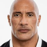 A headshot of Dwayne Johnson.