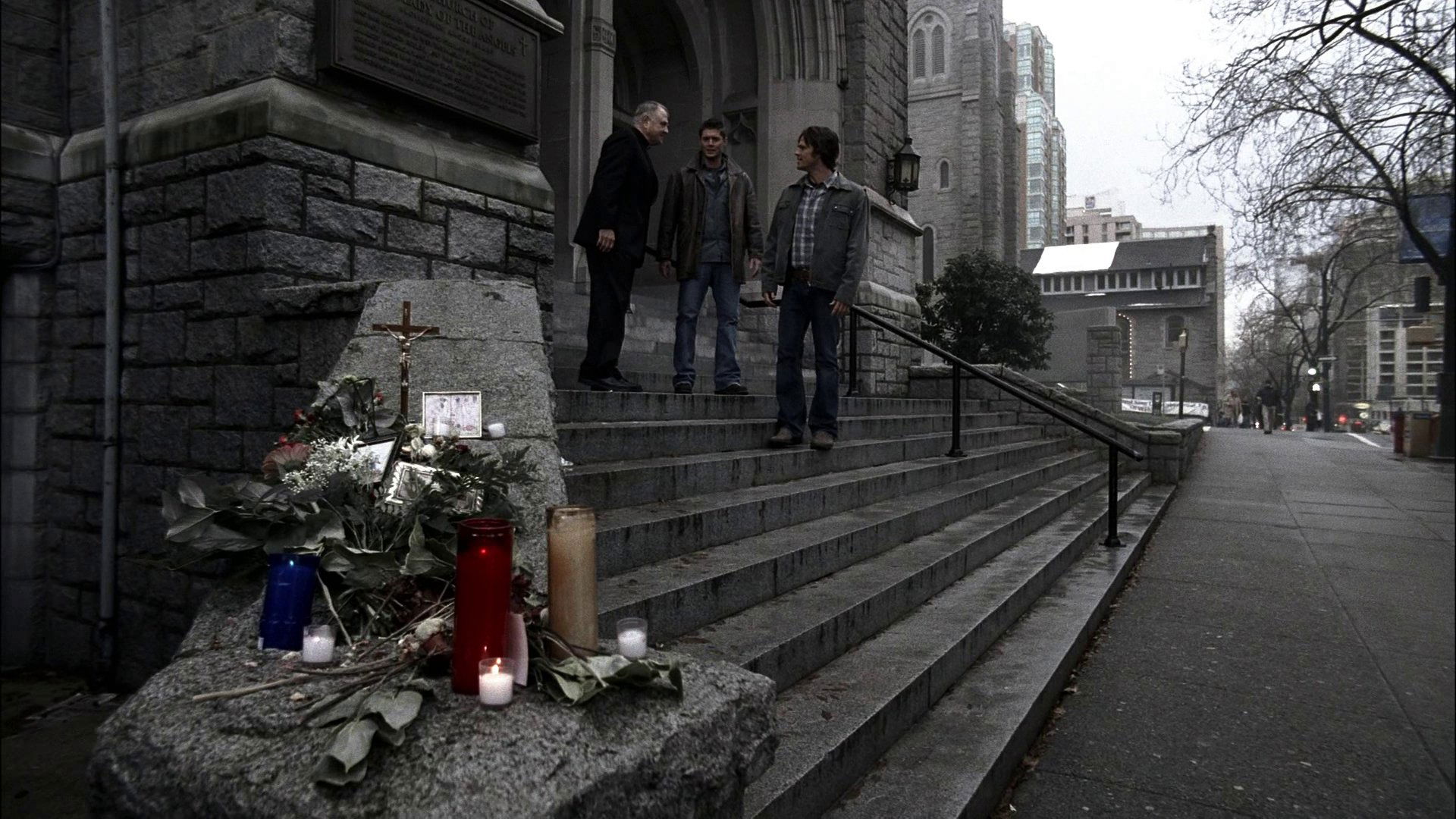 Official poster for the TV series Supernatural – S2E13: “Houses of the Holy”.