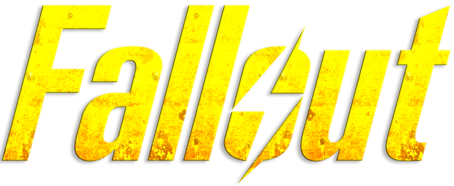 Fallout TV Series Logo, in a custom weathered texture and yellow to orange and black gradient. Cinesist's spin on what the logo should look like. Enjoy 😜