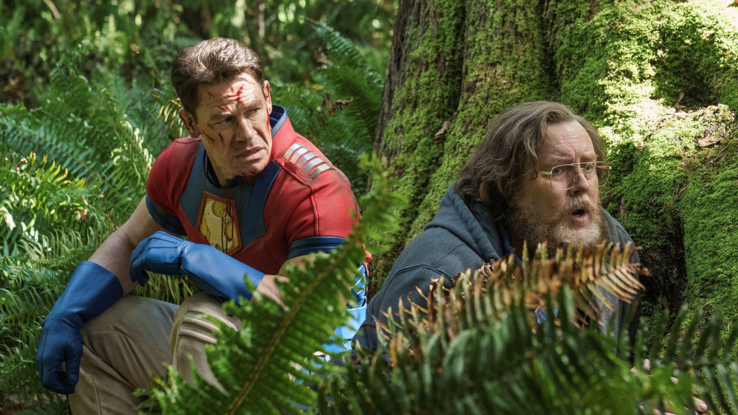 Production still from Peacemaker – S1E7: “Stop Dragon My Heart Around”.