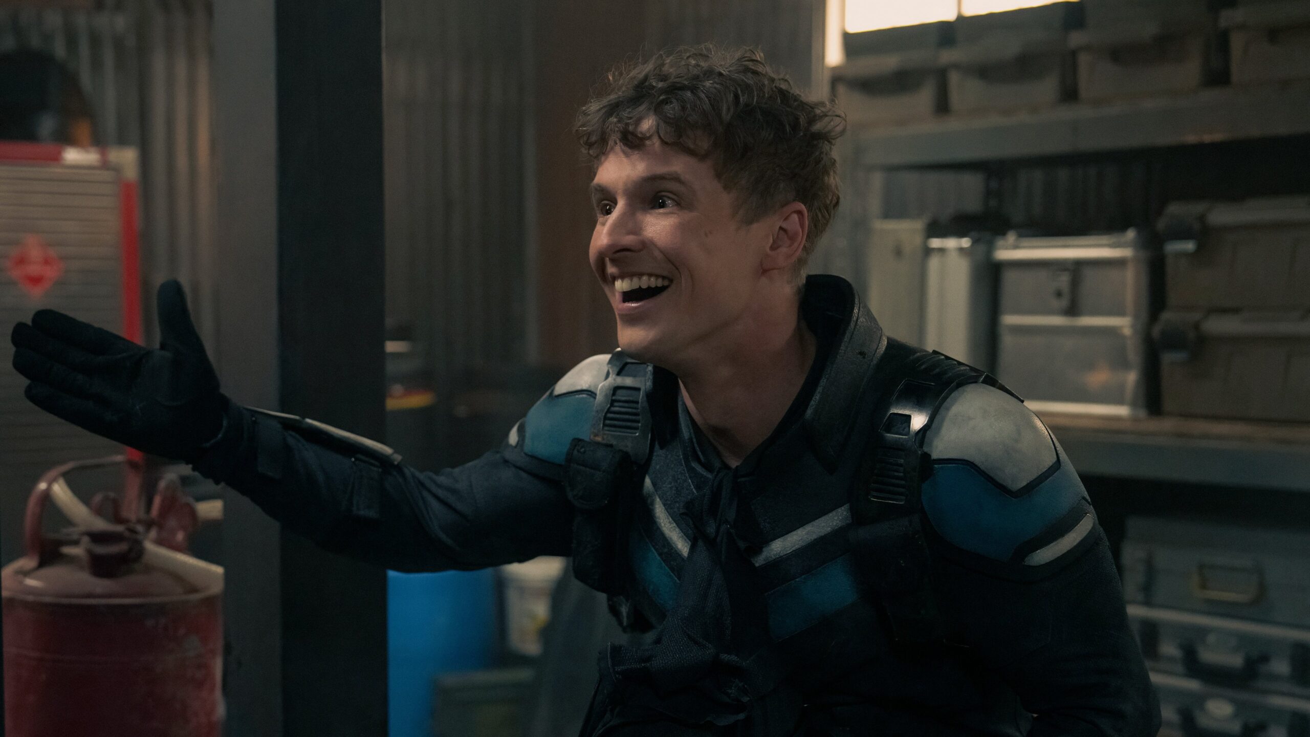 Production still from Peacemaker – S2E6: “Ignorance Is Chris”.