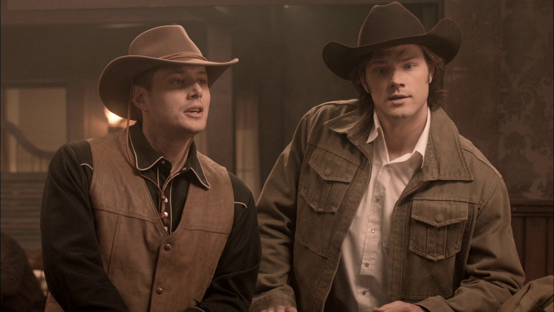 Official poster for the TV series Supernatural – S6E18: “Frontierland”.